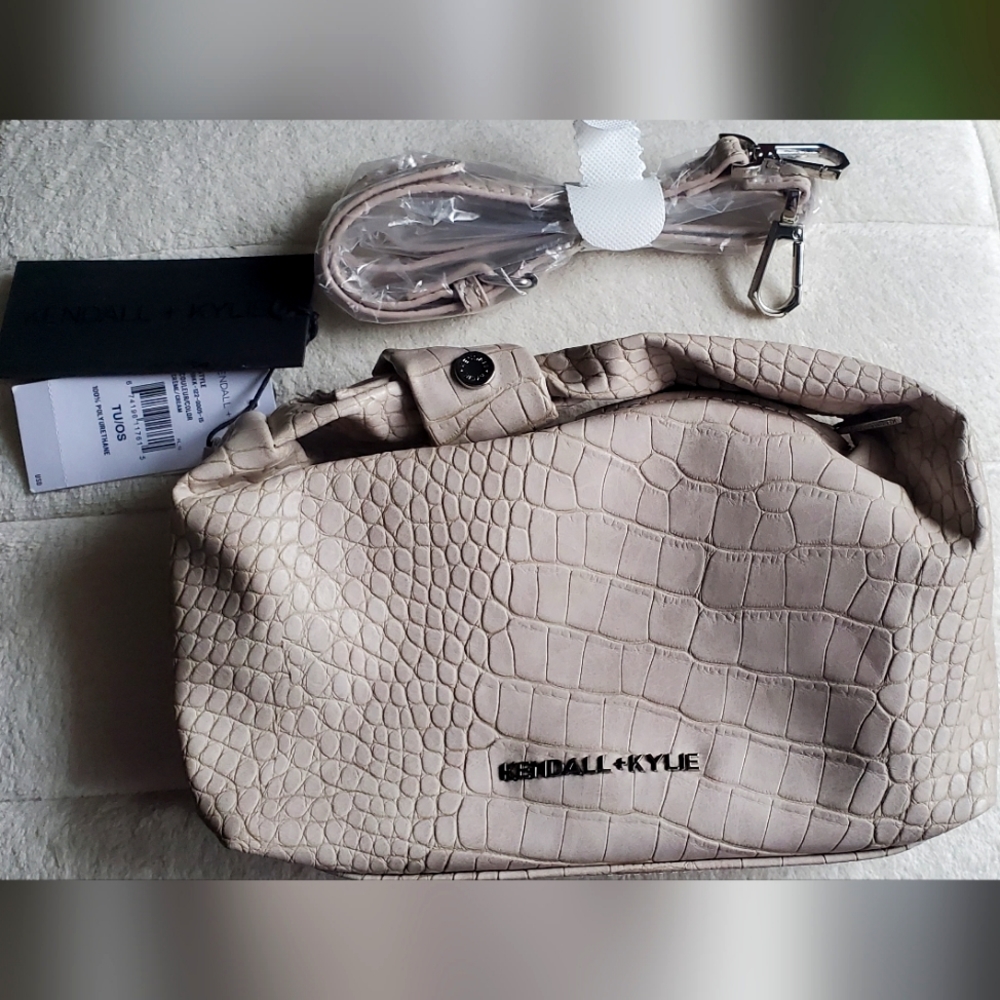 Kendall & Kylie nude solid crossbody bag
